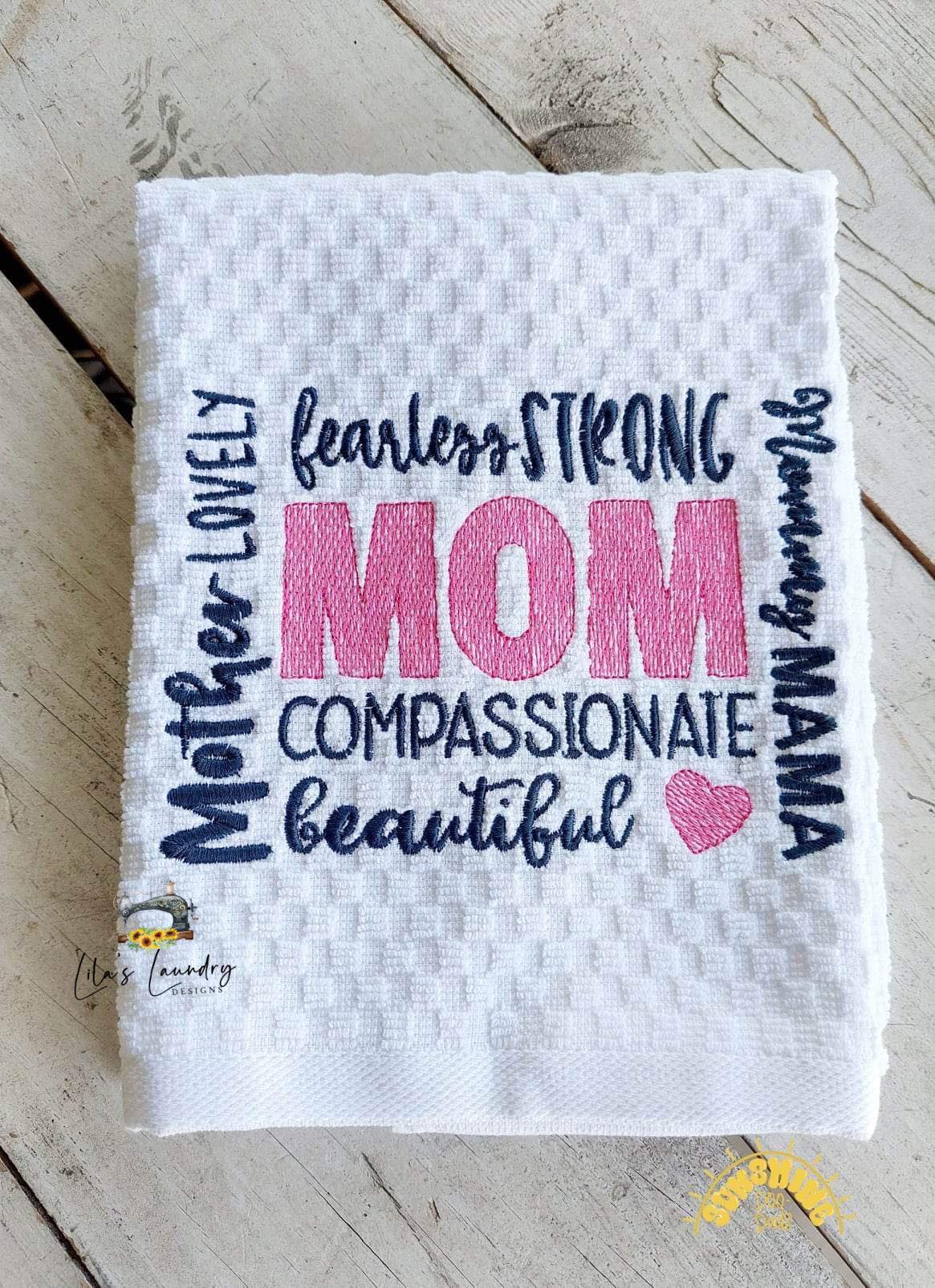 Mom Sketch - 3 sizes- Digital Embroidery Design