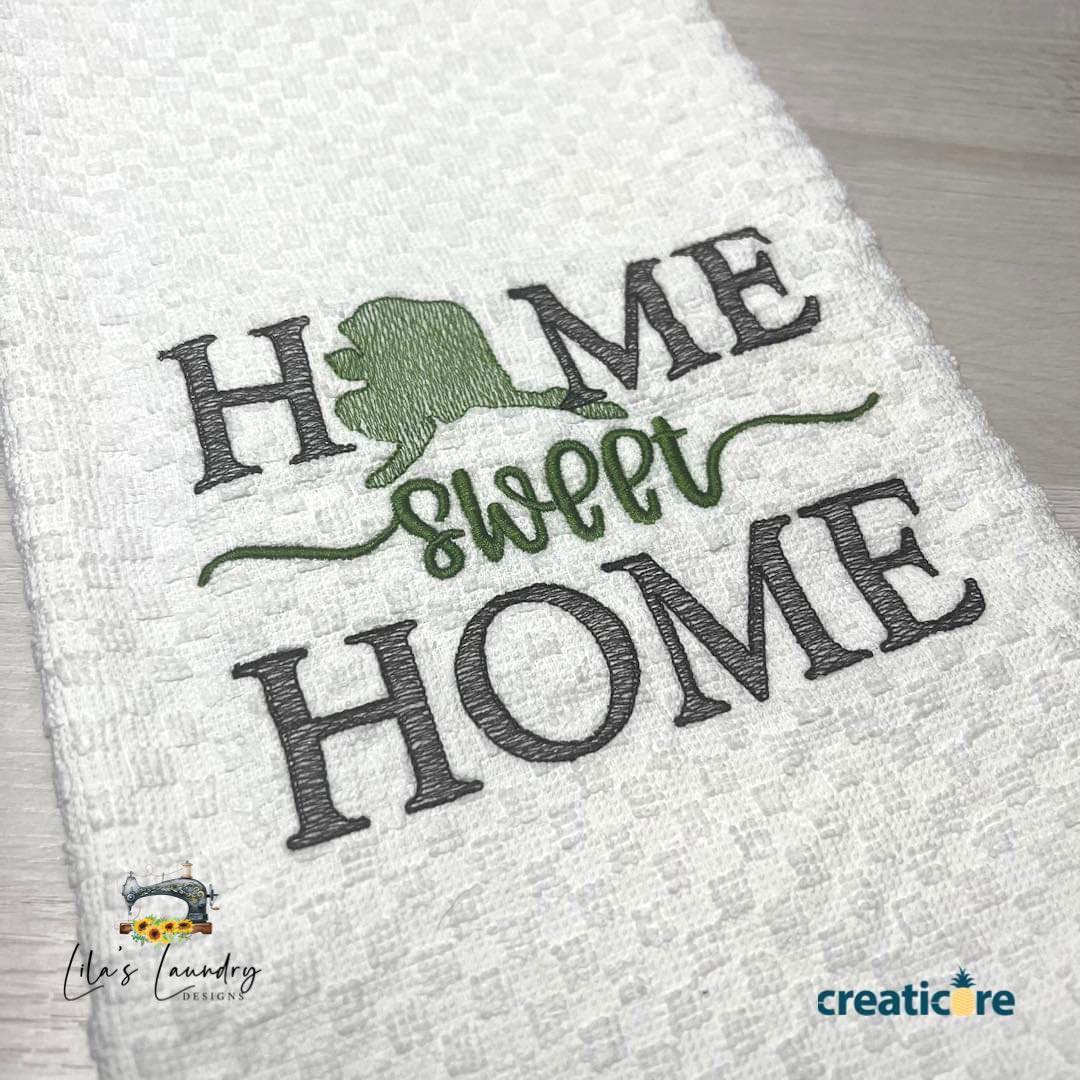 Home Sweet Home Alaska - 4 sizes- Digital Embroidery Design