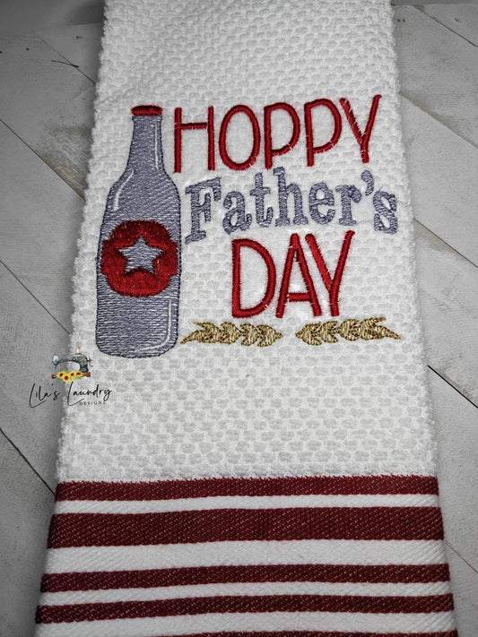 Hoppy Father's Day - 4 sizes- Digital Embroidery Design
