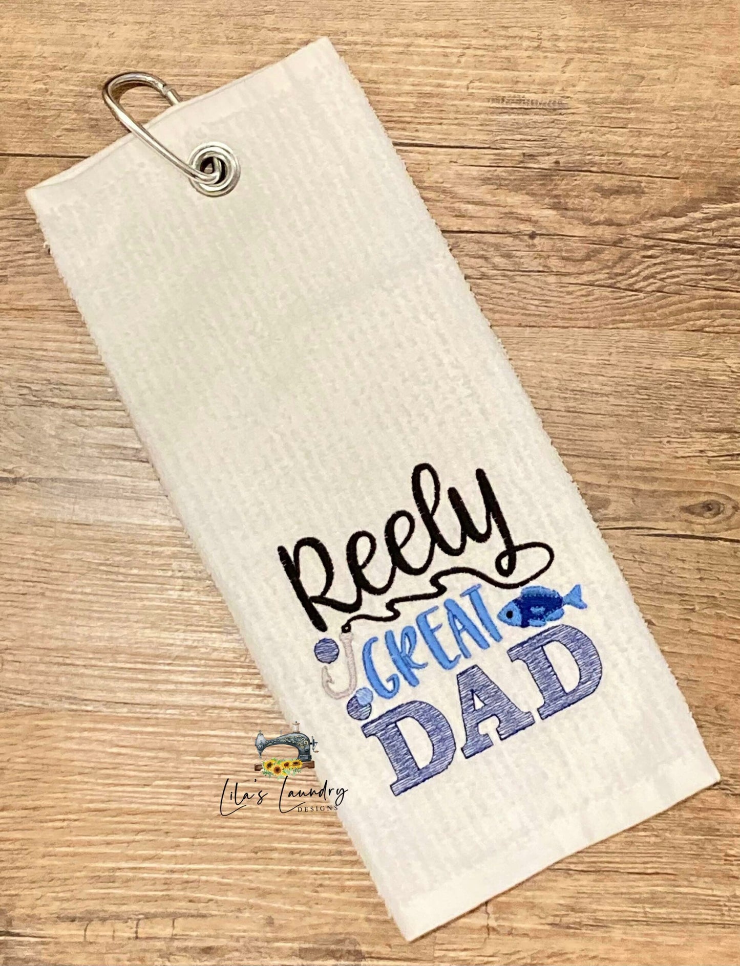 Reely Great Dad - 4 sizes- Digital Embroidery Design