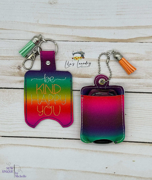 Be Kind Happy You Sanitizer Holders - DIGITAL Embroidery DESIGN