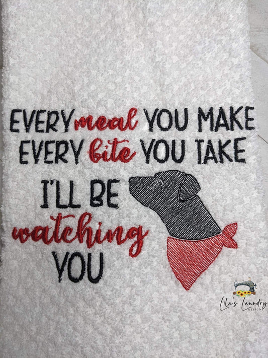 Every Meal You Make - 3 sizes- Digital Embroidery Design