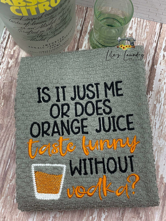 Without Vodka - 3 sizes- Digital Embroidery Design