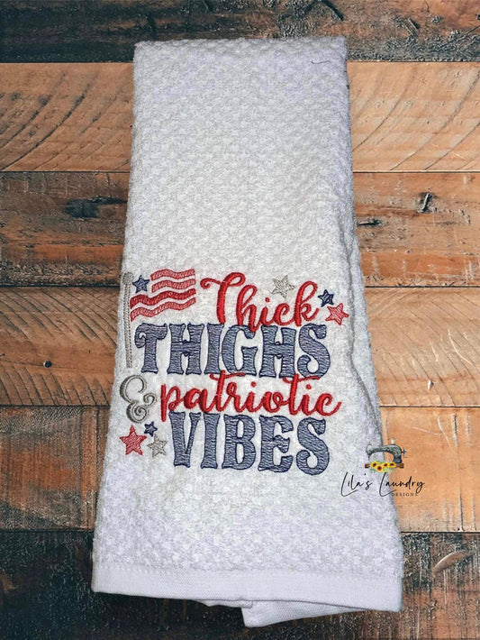 Patriotic Vibes - 3 sizes- Digital Embroidery Design