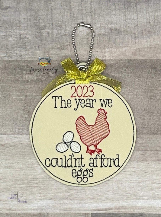 2023 Eggs Ornament - Digital File - Embroidery Design