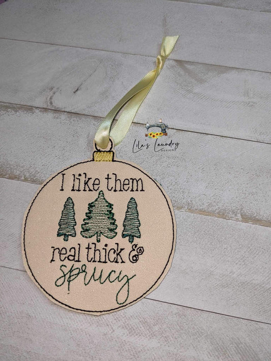 Thick and Sprucy Ornament - Digital File - Embroidery Design
