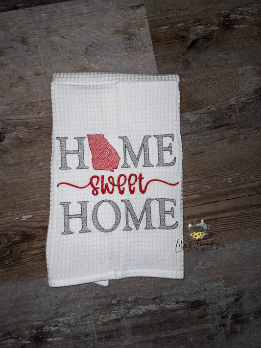 Home Sweet Home Georgia - 4 sizes- Digital Embroidery Design