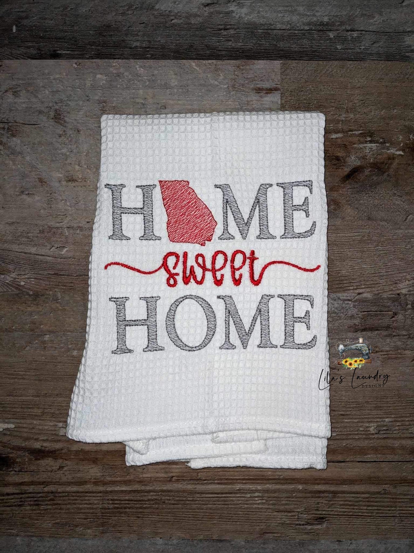 Home Sweet Home Georgia - 4 sizes- Digital Embroidery Design
