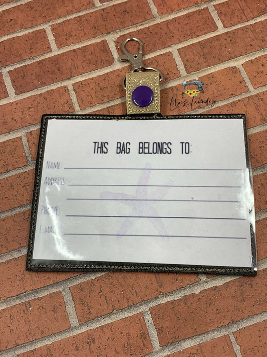 Fear the Paddle Luggage Tag Holders 5x7