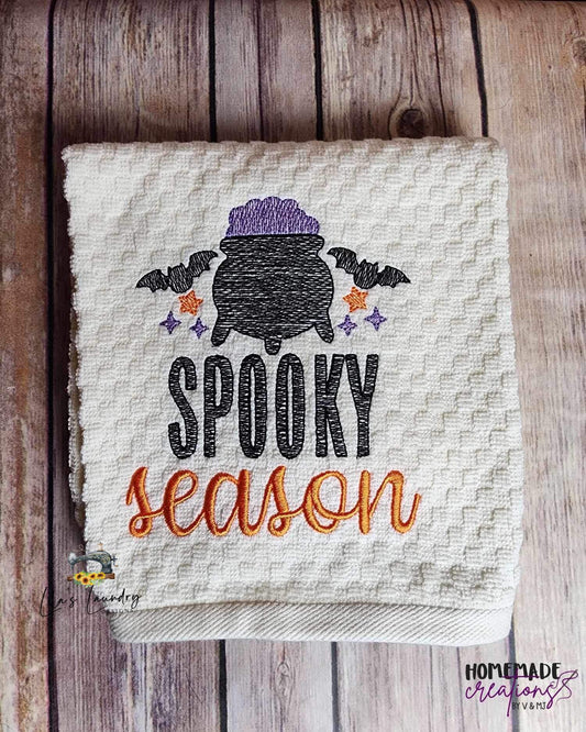 Spooky Season Sketch - 3 sizes- Digital Embroidery Design