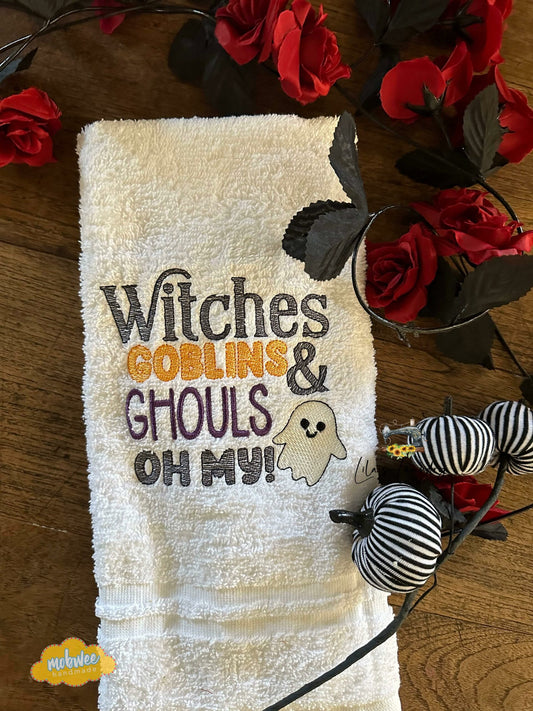Witches Goblins Ghouls - 3 sizes- Digital Embroidery Design
