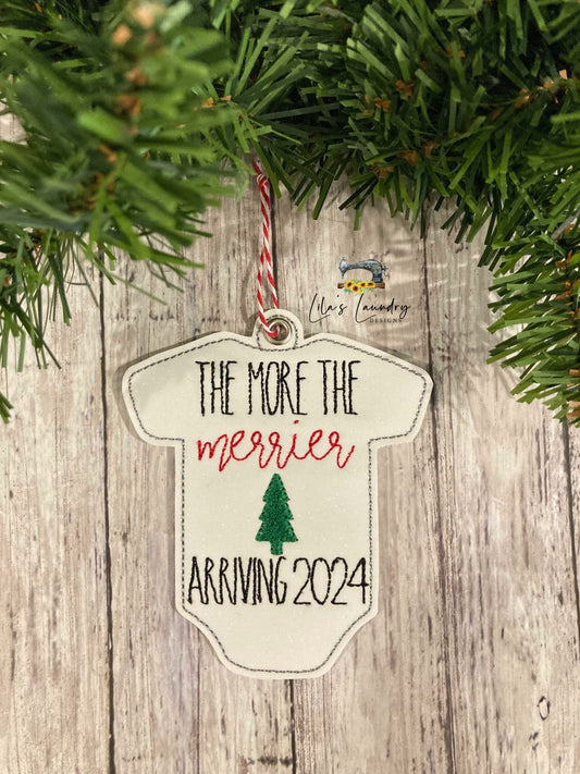 The More the Merrier 2024 Ornament - Digital Embroidery Design