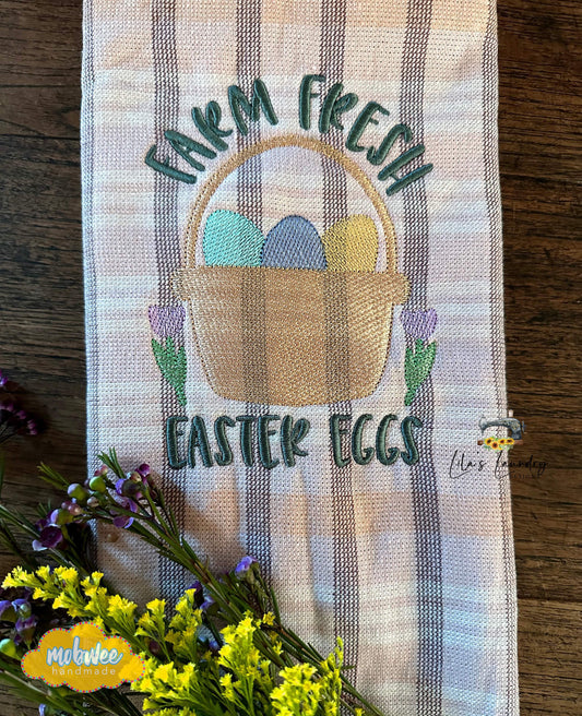 Farm Fresh Easter Eggs - 4 Sizes - Digital Embroidery Design
