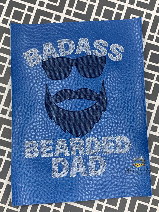 Badass Bearded Dad - 4 Sizes - Digital Embroidery Design