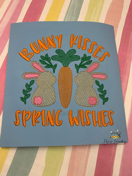 Spring Wishes - 4 Sizes - Digital Embroidery Design