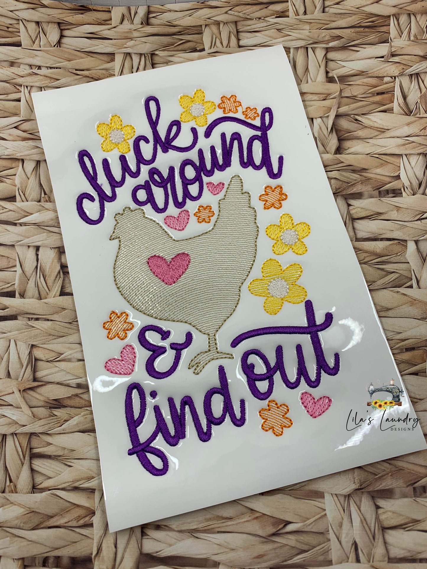 Cluck Around - 2 Sizes - Digital Embroidery Design