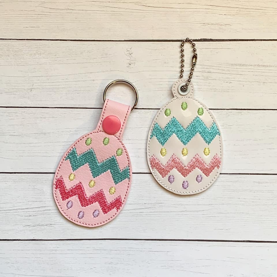 Easter Egg Fobs - Embroidery Design - DIGITAL Embroidery DESIGN