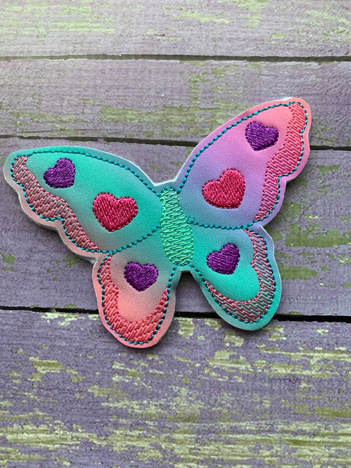 Butterfly Hair Bow - Digital Embroidery Design