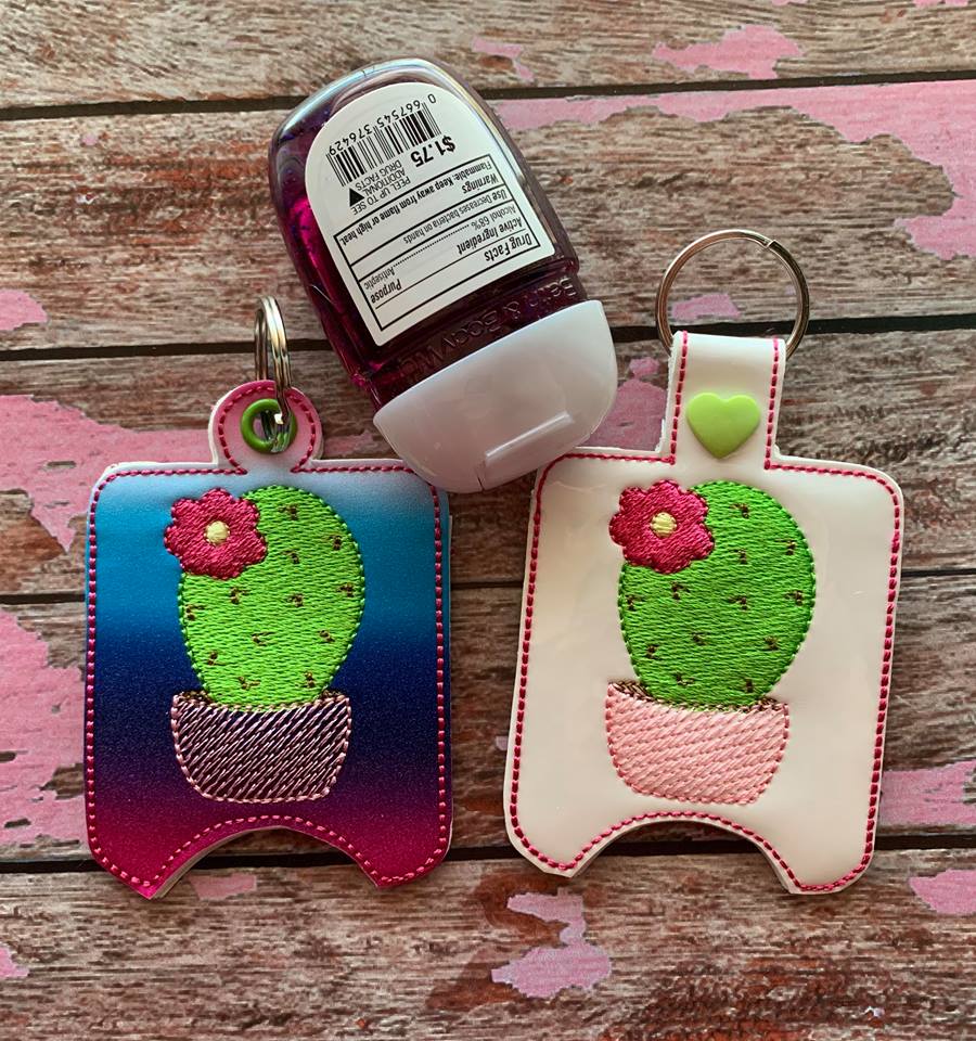 Cactus Sanitizer Holders - Embroidery Design - DIGITAL Embroidery DESIGN