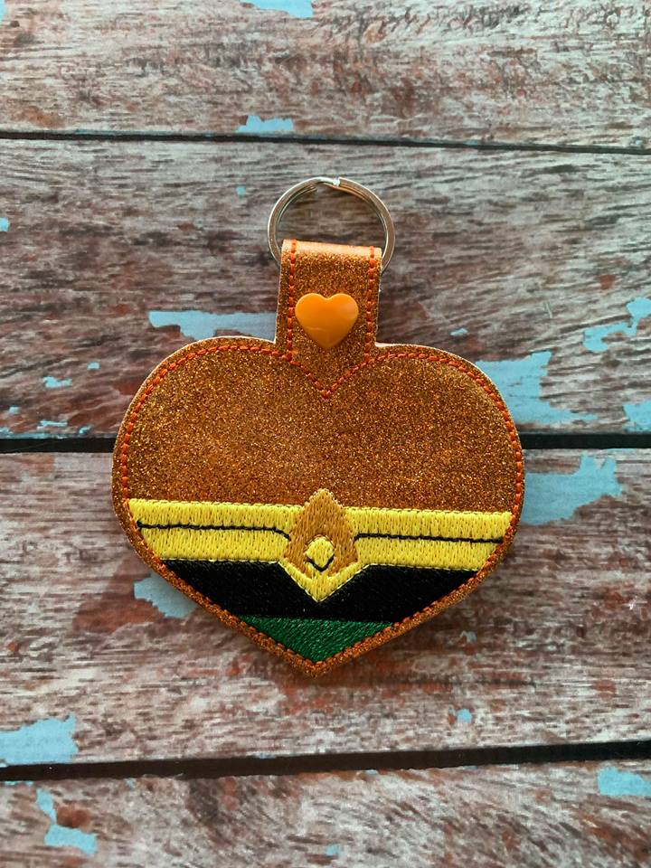 Heart Water Hero Fobs - Digital Embroidery Design