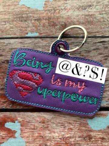 Mature Superpower Fobs - Embroidery Design - DIGITAL Embroidery DESIGN