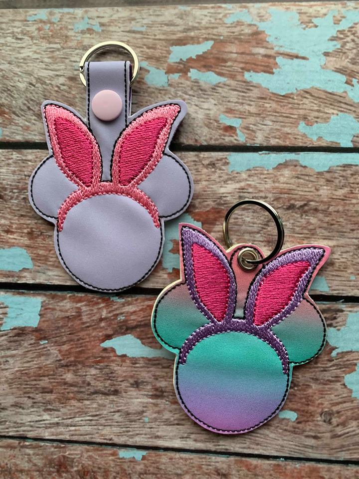 Mouse Bunny Fobs - Embroidery Design - DIGITAL Embroidery DESIGN