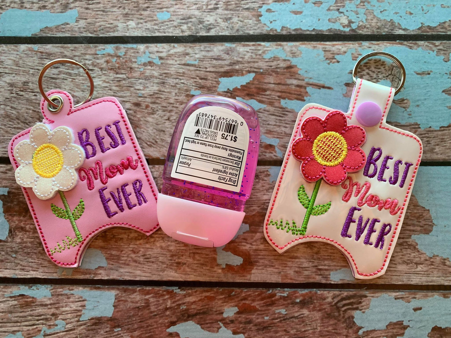 3D Best Mom Ever Sanitizer Holders 4x4 and 5x7 included- DIGITAL Embroidery DESIGN