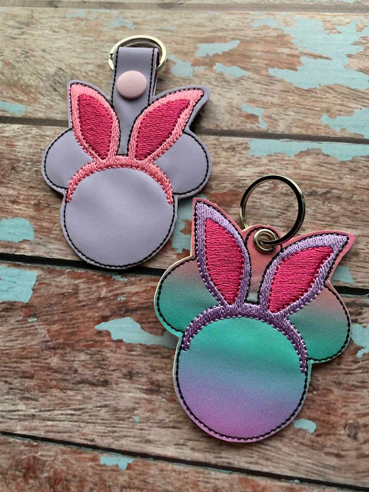 Mouse Bunny Fobs - Embroidery Design - DIGITAL Embroidery DESIGN