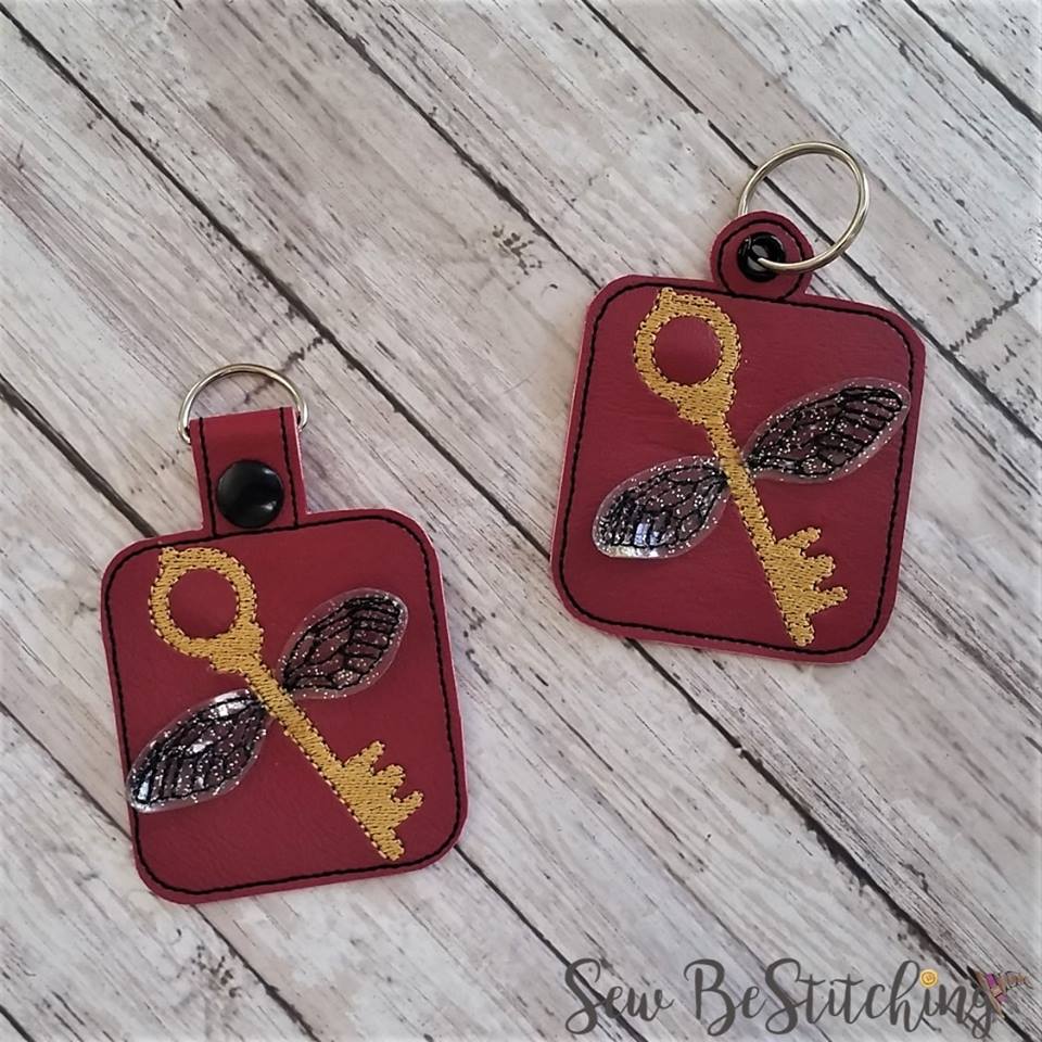3D Flying Key Fobs- 4x4 and 5x7 grouped- DIGITAL Embroidery DESIGN