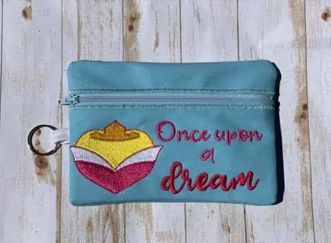 Sleeping Princess Zipper Bag 5x7 only - Digital Embroidery Design