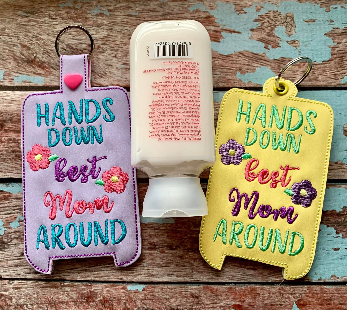 Hands Down Best Mom Lotion Holders 5x7 included- DIGITAL Embroidery DESIGN