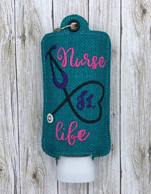 Nurse Life Lotion Holder 5x7 included- DIGITAL Embroidery DESIGN