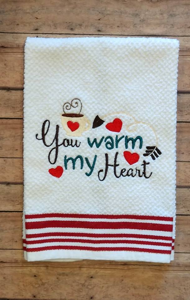 You Warm My Heart - 3 Sizes - Embroidery Design - DIGITAL Embroidery DESIGN