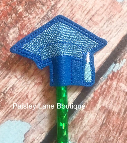 Graduation Cap Pencil Toppers - DIGITAL Embroidery DESIGN