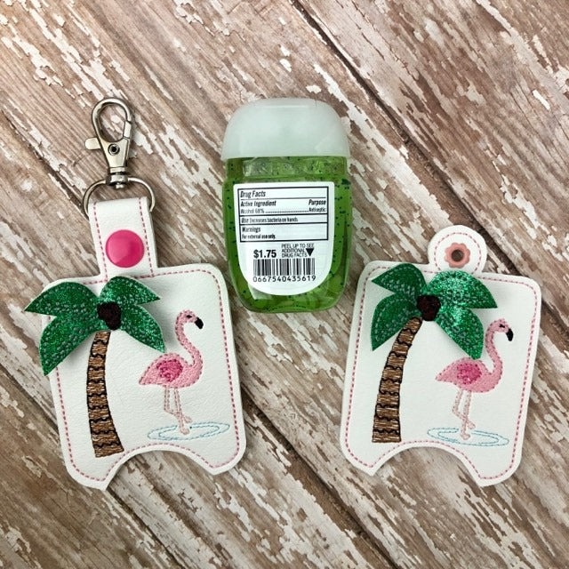 3D Summertime Sanitizer Holders 4x4 and 5x7 included- DIGITAL Embroidery DESIGN