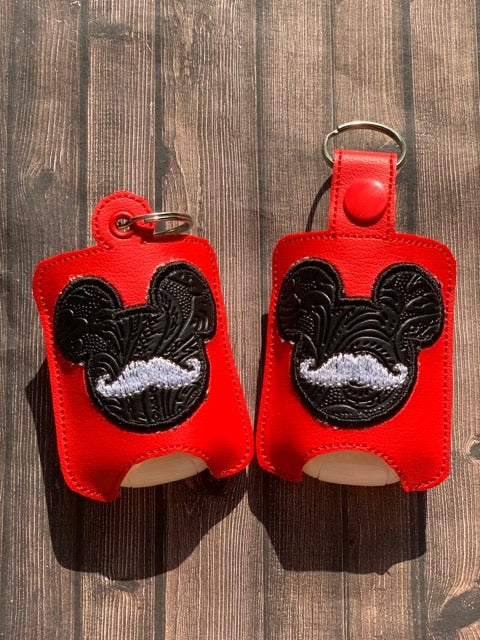 Mouse Mustache Sanitizer Holders - DIGITAL Embroidery DESIGN