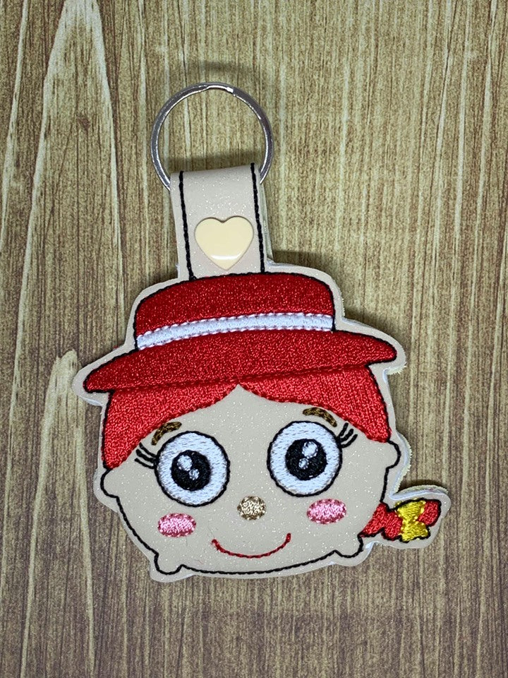 Cowgirl Toy Fobs - DIGITAL Embroidery DESIGN
