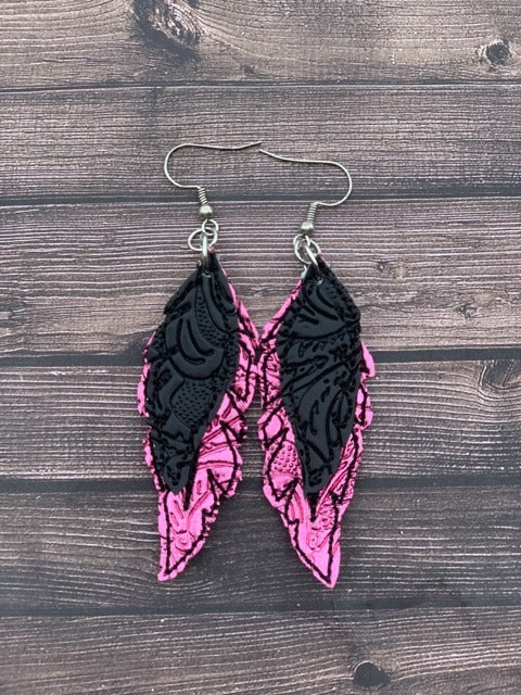 Feather Earrings - Digital Embroidery Design
