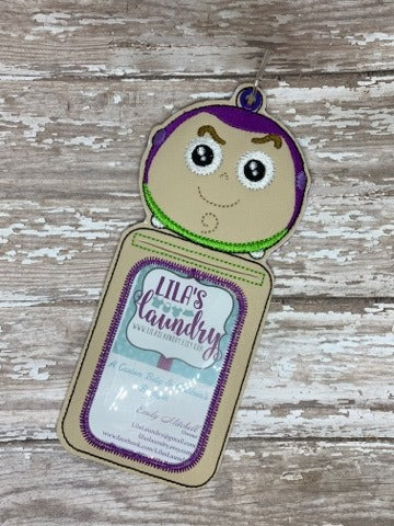 Space Toy ID Holder 5x7 only - Digital Embroidery Design