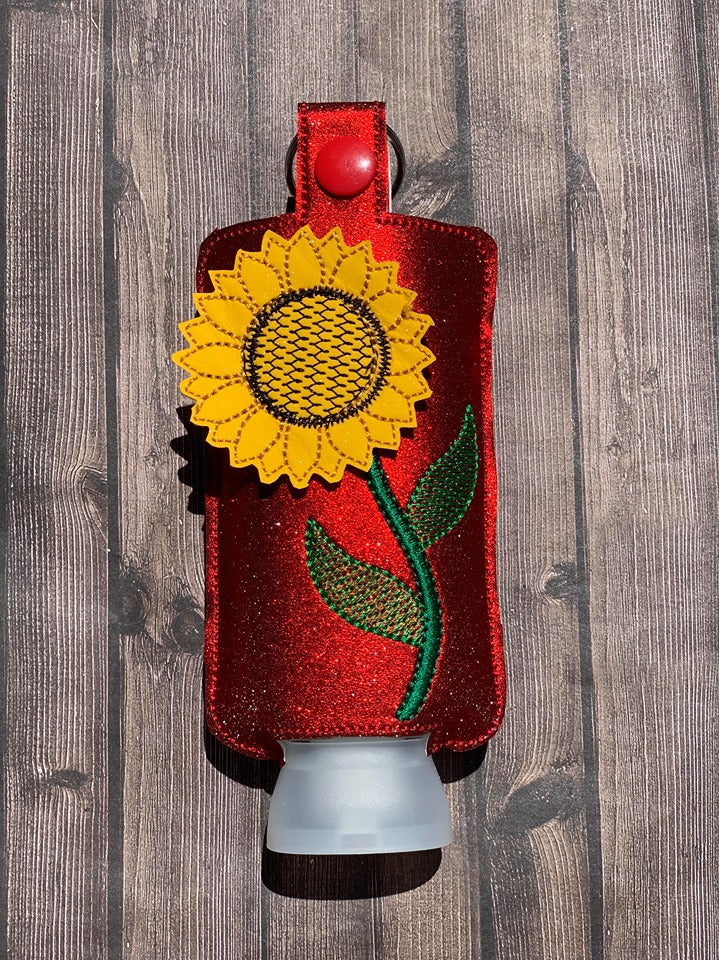 3D Sunflower Hand Lotion Holder 5x7 included- DIGITAL Embroidery DESIGN