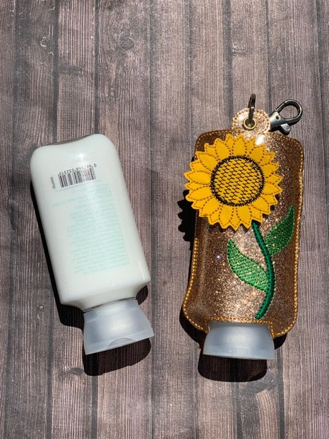 3D Sunflower Hand Lotion Holder 5x7 included- DIGITAL Embroidery DESIGN
