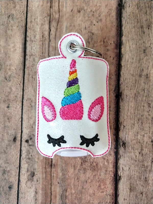 Rainbow Unicorn Sanitizer Holders - DIGITAL Embroidery DESIGN