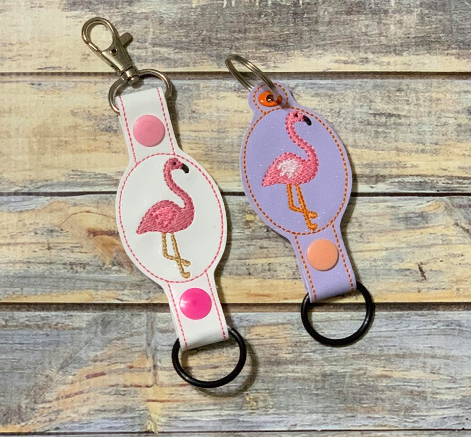 Flamingo Water Bottle Holders - DIGITAL Embroidery DESIGN
