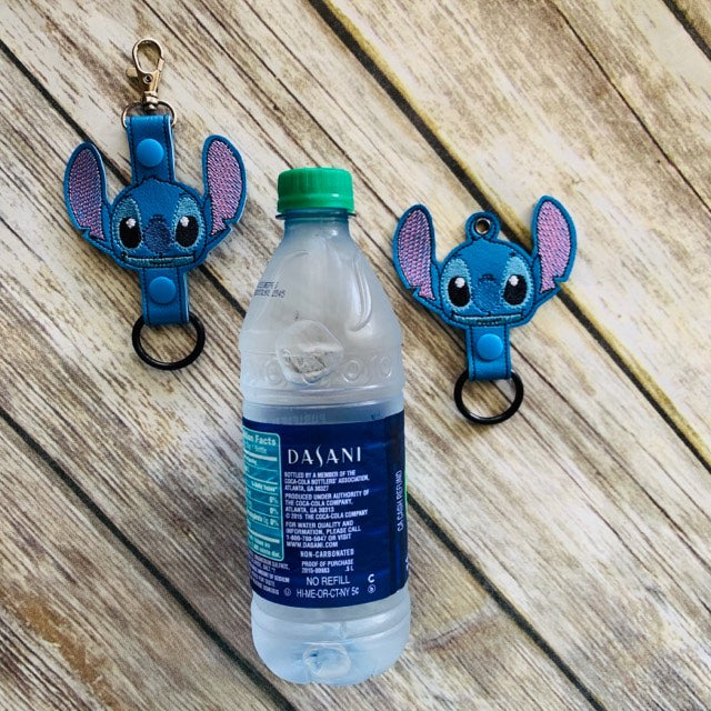 Blue Alien Friend Water Bottle Holders - DIGITAL Embroidery DESIGN