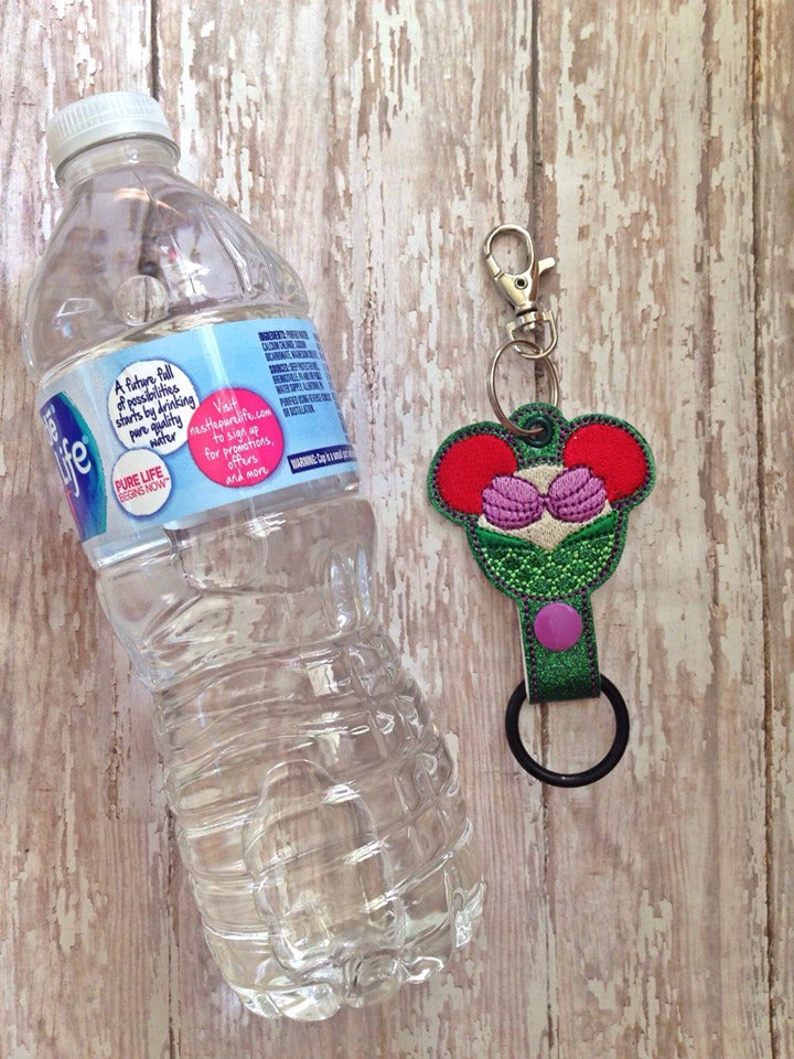 Mermaid Mouse Princess Water Bottle Holders - DIGITAL Embroidery DESIGN