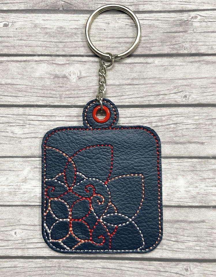 Peeking Mandala Fobs - DIGITAL Embroidery DESIGN