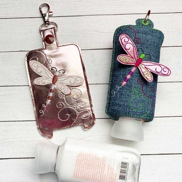 3D Dragonfly Hand Lotion Holder 5x7 included- DIGITAL Embroidery DESIGN