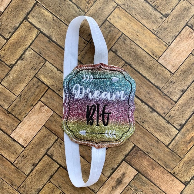 Dream Big Book Band - Digital Embroidery Design