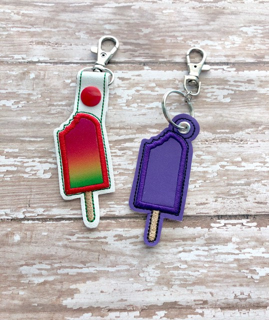 Popsicle Applique Fobs - DIGITAL Embroidery DESIGN