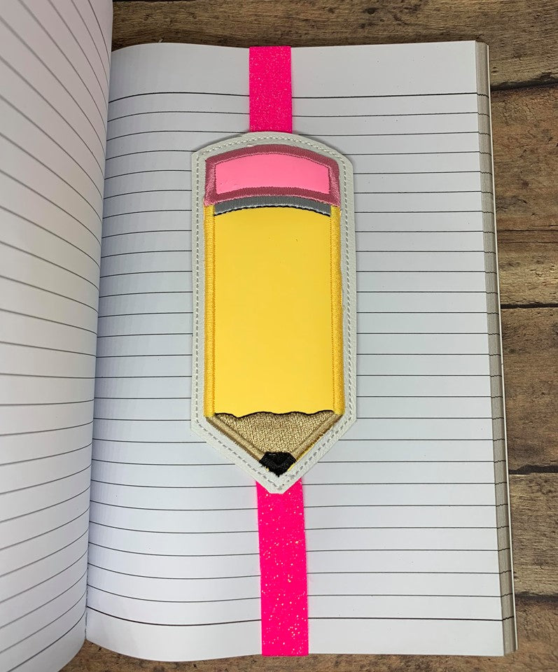 Pencil Applique Book Band - Digital Embroidery Design